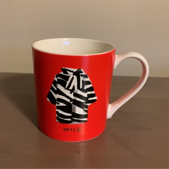 Kate Spade “Wild” Red and Black Ceramic Mug - Picture 2 of 7